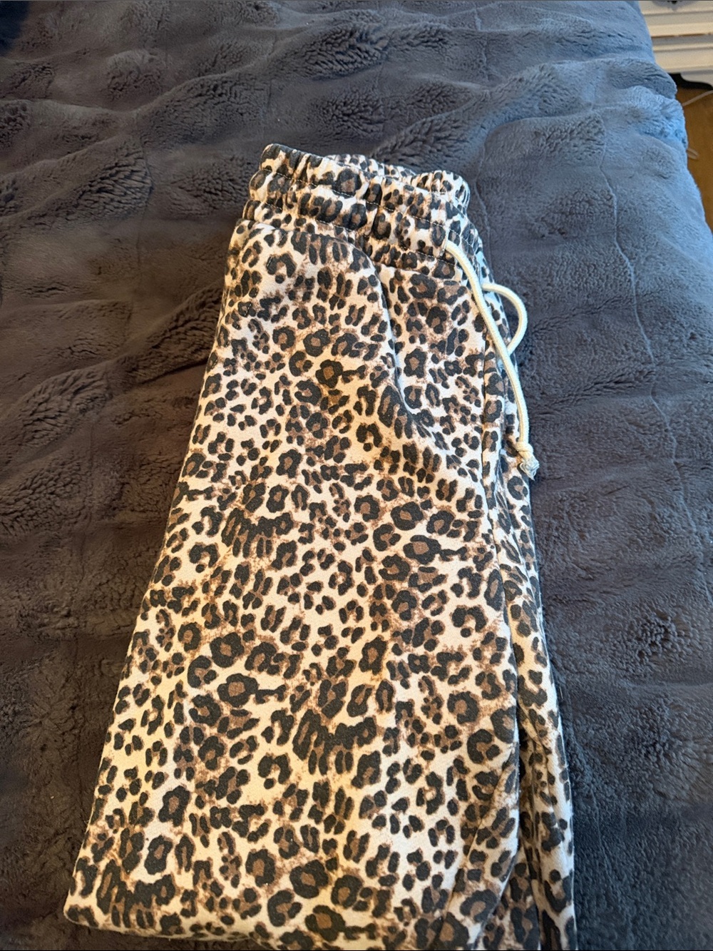 PINK Victoria's Secret Girls' Leopard Print Joggers - Brown & Black